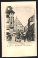 AK Augsburg, Strassenpartie Am Kesselmarkt  - Augsburg