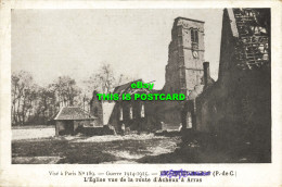 R611715 Foncquevillers. L Eglise Vue De La Route D Acheux A Arras. Huret. Ch. Be - Mundo