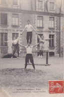 Blois (41 Loir Et Cher) Les Sports En 1ere Division Grappe Humaine école Notre Dame Circulée 1910 - Blois