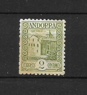 LOTE 2164 ///  (C035) ANDORRA 1929  YVERT Nº: 15 **MNH    ¡¡¡ OFERTA - LIQUIDATION - JE LIQUIDE !!! - Neufs