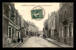 53 - COSSE-LE-VIVIEN - LA RUE DES MARCHANDS - HOTEL DU DAUPHIN ERNEST RICHARD - Sonstige & Ohne Zuordnung