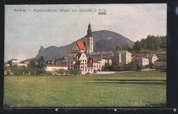 AK Salzburg-Mülln, Augustinerkirche, Kloster U. Bräustübl  - Autres & Non Classés