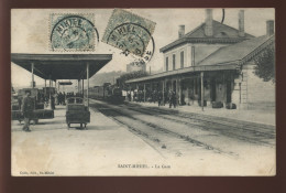 55 - SAINT-MIHIEL - TRAIN EN GARE DE CHEMIN DE FER - EDITEUR COLIN - Saint Mihiel