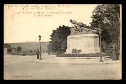 55 - VERDUN - LE MONUMENT DE LA DEFENSE ET LA COTE DE BELLEVILLE - EDITEUR FEYS - Verdun