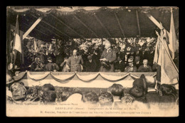 55 - DAMVILLERS - INAUGURATION DU MONUMENT AUX MORTS - DISCOURS DE M. BOURCIER PDT DES ANCIENS COMBATTANTS - Damvillers