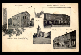 57 - FRANCALTROFF - FREIALTDORF - WIRTSCHAFT GAND - WIRTSCHAFT UND EPICERIE VON BRINO UND RICHARD ROHN - KIRCHE - 4 VUES - Altri & Non Classificati