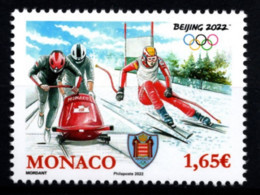 MONACO 2022 - JEUX OLYMPIQUES D'HIVER DE PÉKIN / Y.T. N° 3309 - NEUF ** - Ungebraucht