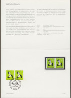 Bund: Minister Card - Ministerkarte Typ IV, Mi-Nr. 1129: " 150. Geburtstag Von Wilhelm Busch "  X - Covers & Documents