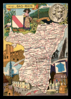 67 - CARTE DU DEPARTEMENT ILLUSTREE PAR J. P. PINCHON - Autres & Non Classés