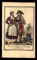 67 - HOUSBERG - COUPLE EN COSTUME - CARTE ILLUSTREE - Autres & Non Classés