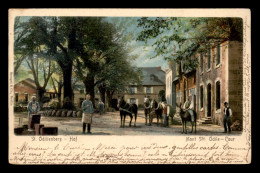 67 - MONT SAINTE-ODILE - COUR - CHEVAUX - ANES - CARTE COLORISEE - Sainte Odile