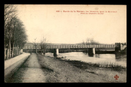 94 - LA VARENNE ST-HILAIRE - QUAI DE BONNEUIL - PONT DU CHEMIN DE FER - EDITEUR F. FLEURY - Sonstige & Ohne Zuordnung