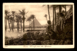 EGYPTE - LENHERT & LANDROCK N°1047 - CAIRO - THE PYRAMIDS - El Cairo