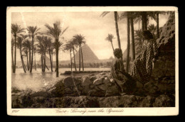 EGYPTE - LENHERT & LANDROCK N°1047 - CAIRO - THE PYRAMIDS - Kairo