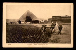 EGYPTE - LENHERT & LANDROCK N°1059 - CAIRO - NATIVE PLOUGHING THE FIELD - Le Caire