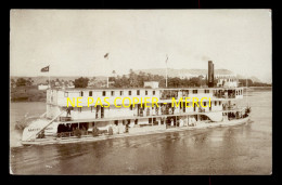 EGYPTE - BATEAU A ROUE LE MAYFLOWER SUR LE NIL - LE PRINCE IMPERIAL ALLEMAND A BORD - CARTE PHOTO ORIGINALE - Sonstige & Ohne Zuordnung