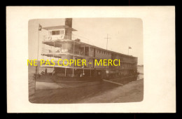 EGYPTE - BATEAU A ROUE LE BRITAIN SUR LE NIL - CARTE PHOTO ORIGINALE - Andere & Zonder Classificatie