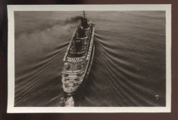 BATEAUX - PAQUEBOT NORMANDIE EN MER - FORMAT 9 X 6 CM - Boats