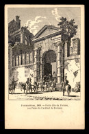 77 - FONTAINEBLEAU - GRAVURE - PORTE DITE DU FERRARE - EDITEE PAR LA LIBRAIRIE A. POUVE, PLACE CENTRALE - Fontainebleau