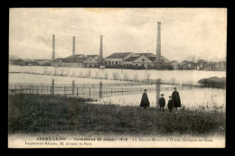 94 - CHOISY-LE-ROI - INONDATIONS DE 1910 - LES BASSINS ET L'USINE DES EAUX - Choisy Le Roi