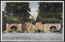 Germany.   Koln. A. Rh. Hildebrand Brunnen. Hildebrand Fountain Kaiser-Wilhelm-Ring. Illustrated View Posted Postcard - Koeln