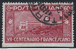 1926 REGNO, N° 195e USATO  NON DENTELLATO IN BASSO VARIETA' - Otros & Sin Clasificación