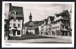 AK Künzelsau, Strassenpartie Mit Rathaus  - Künzelsau