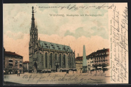 AK Würzburg, Marktplatz Mit Marienkapelle  - Wuerzburg