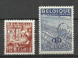 BELGIEN Belgium Belgique 1948 Michel 42 & 45 Dienstmarken * - Ungebraucht