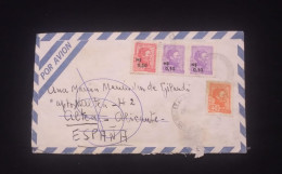 C) 1972, URUGUAY, AIR MAIL COVER SENT TO SPAIN WITH MULTIPLE STAMPS OF GENERAL ARTIGAS. XF - Uruguay