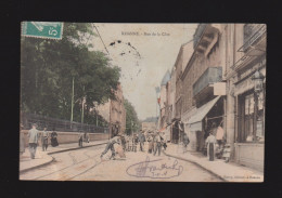 CPA - 42 - Roanne - Rue De La Côte - Animée - Colorisée - Circulée En 1911 - Roanne