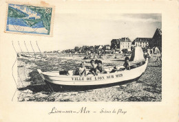 CPSM Lion Sur Mer-Scènes De Plage-Beau Timbre-RARE    L2897 - Autres & Non Classés