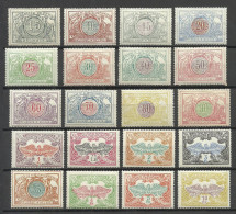 BELGIEN Belgium Belgique 1902-1914 = 20 Values From Set Michel 28 - 47 Eisenbahnpaketmarken Railway Packet Stamps MNH/MH - Nuovi