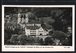 AK Frauenalb über Karlsruhe A. Rh., Gauschulungsburg Der  Mit Blick Auf Die Klosterruine  - Karlsruhe