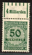 Deutsches Reich, 1923, 321 A W B OR, Postfrisch - Autres & Non Classés