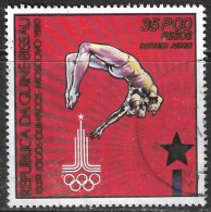 GUINE BISSAU – 1980 Olympic Games Moscow 35P00 Used Stamp - Guinea-Bissau