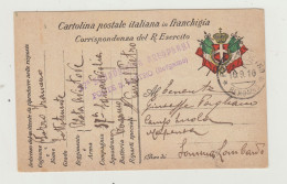 FRANCHIGIA VIAGGIATA NEL 1916 - ANNULLO 87 SQUADRIGLIA AEROPLANI PONTE SAN PIETRO (BERGAMO) WW1 - Portofreiheit