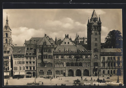 AK Basel, Marktplatz Mit Rathaus  - Basilea