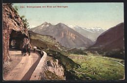 AK Meiringen, Brünigstrasse Mit Ortsansicht Und Talblick  - Meiringen