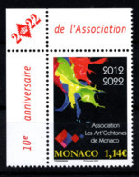 MONACO 2022 -  10 ANS DES ART'OCHTONES / Y.T. N° 3313   - NEUF ** - Ongebruikt