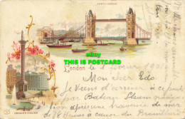 R612195 London. Tower Bridge. Nelson Column. Postkartenverlag Kunzli. Multi View - Andere & Zonder Classificatie