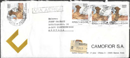 Argentina Registered Cover Mailed To Austria 1978. 1200P Rate Valle De La Luna Ischigualasto - Brieven En Documenten