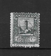 LOTE 2164 ///  (C035) ANDORRA 1929  YVERT Nº: 19      ¡¡¡ OFERTA - LIQUIDATION - JE LIQUIDE !!! - Used Stamps