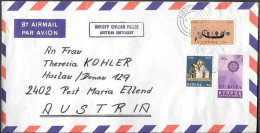 Cyprus Nicosia Cover Mailed To Austria 1960s. 50M Rate Europa CEPT Stamp - Briefe U. Dokumente