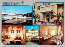 73943230 Piestany_Pistian_Poestyen_SK Kolonnadenbruecke Hotel Restaurant - Slovacchia