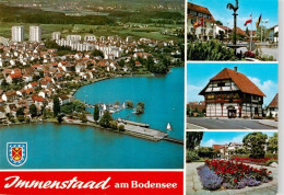 73943192 Immenstaad_Bodensee Luftaufnahme Stadtzentrum Fachwerkhaus Blumenbeet - Altri & Non Classificati