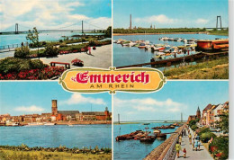 73943093 Emmerich_Rhein Partien Am Rhein Promenade Hafen Blick Zur Stadt - Emmerich