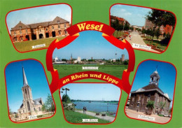 73943060 Wesel__Rhein Zitadelle Dom Rheinpromenade Panorama Bahnhof Lutherhaus - Wesel