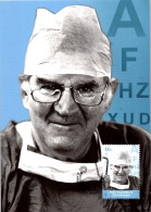 5-5-2024 (4 Z 11) Australia (single) Maxicard - Doctor Fred Hollows (wearing Glasses) Eye Doctor - Maximumkaarten