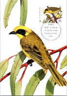 5-5-2024 (4 Z 11) Australia (1 Card) Maxicard - Endangered Birds - Helmeted Honeyeater - Cartes-maximum